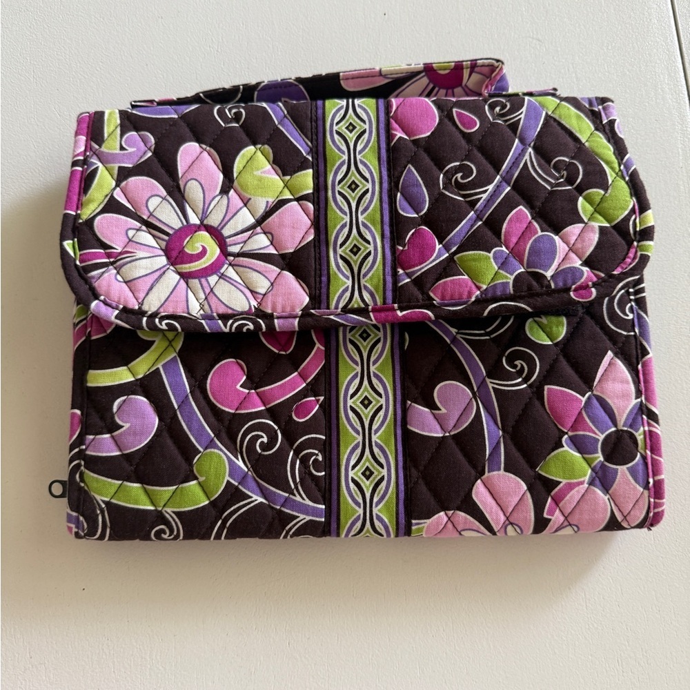 Vera Bradley Floral Quilted travel jewelry case